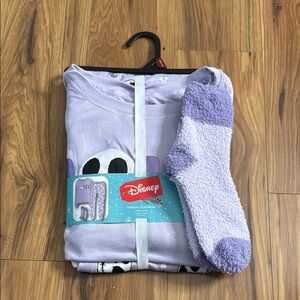 Disney Women's Lavender Pajama Set with Socks